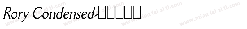 Rory Condensed字体转换